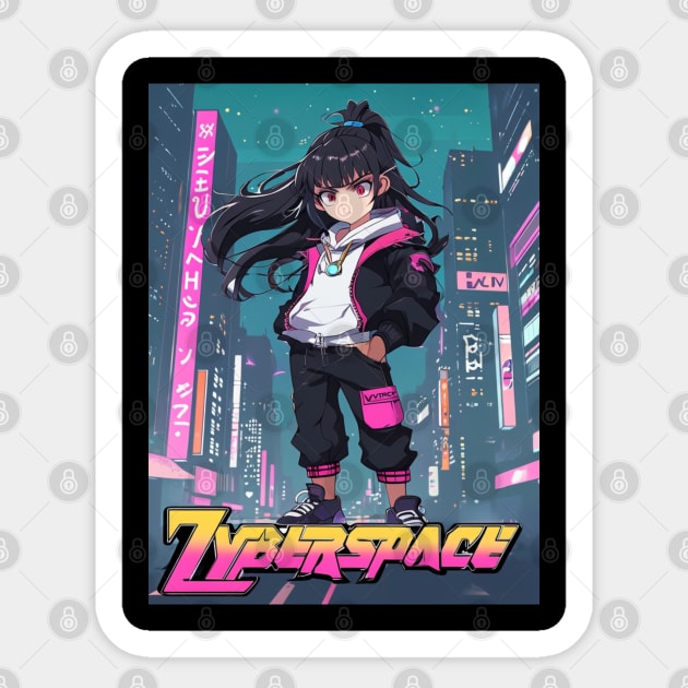 Dynamic Anime Vibes: A Journey of Color and Emotion Sticker by Steve